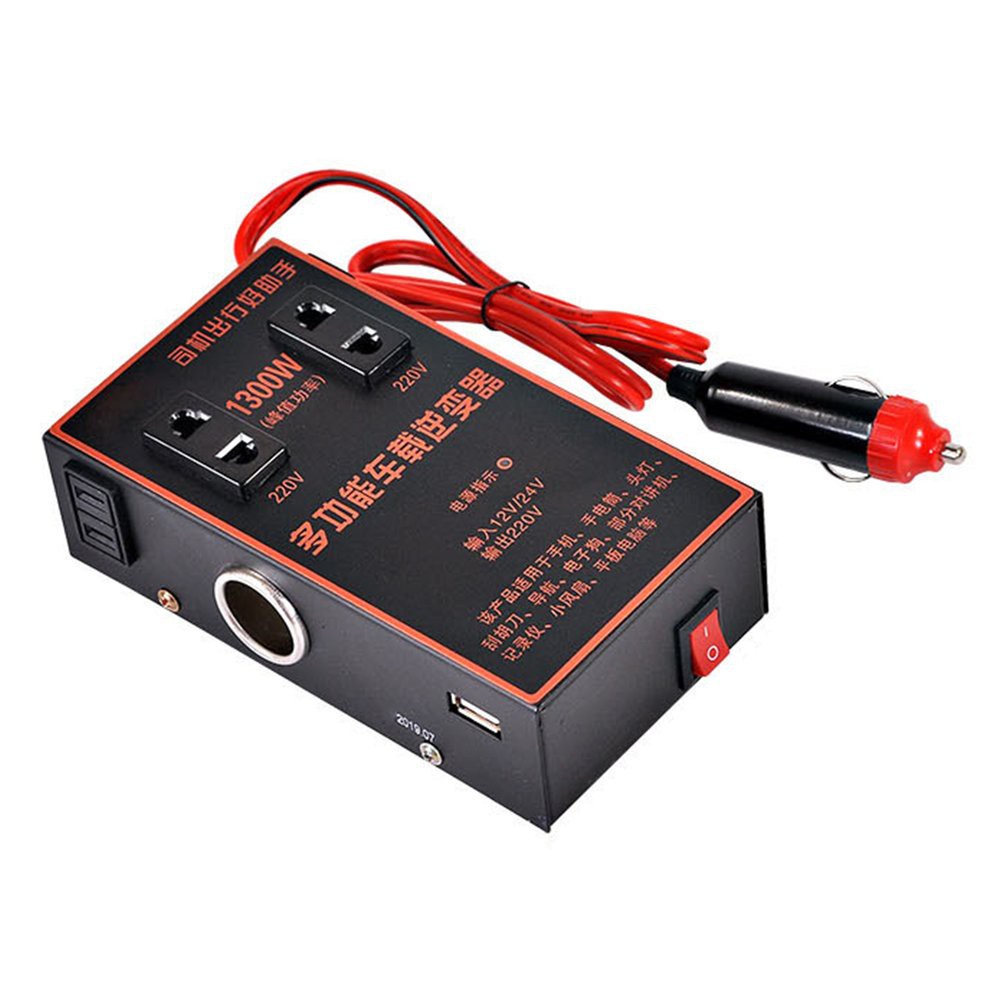 Bộ Chuyển Đổi Nguồn Điện 12v 24v Sang 220v Đa Năng Cho Xe Hơi
