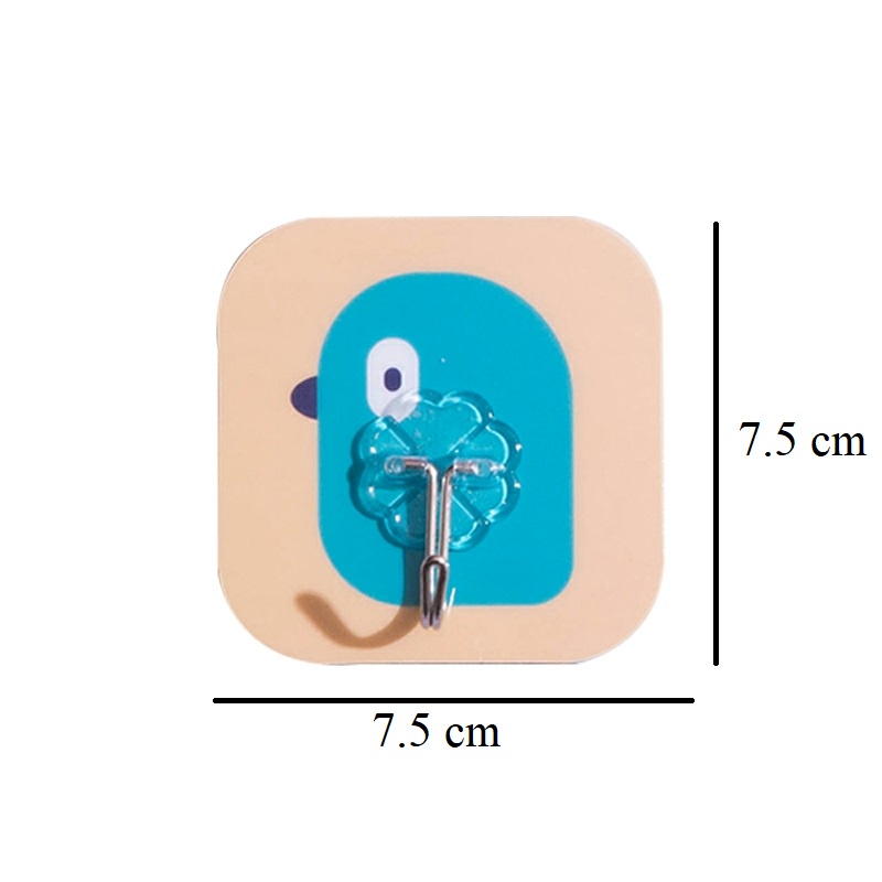 Móc dán tường 3D siêu chắc chịu lực, móc dính tường đa năng Min House