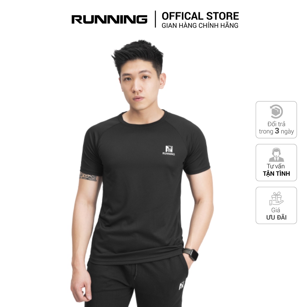 Áo thun Body thể thao nam, áo ngắn tay nam cổ tròn vải co giãn thoáng mát thấm hút mồ hôi body L2-Run2022