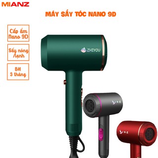 Máy sấy tóc MIANZ STORE - Công nghệ sấy NANO 9D - ĐỘNG CƠ NK ĐỨC - 06 chế độ sấy tóc -02 chiều nóng lạnh- BH 3 tháng