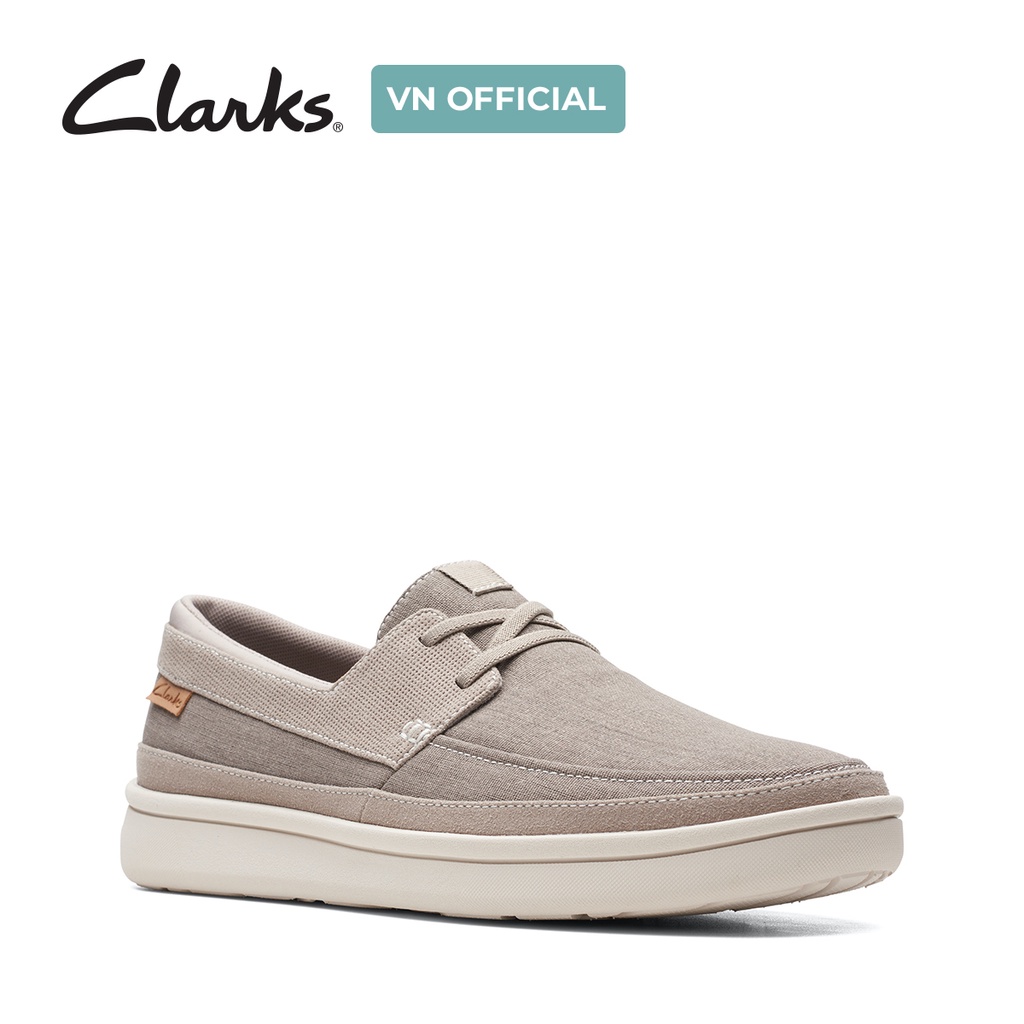 Giày Sục Nam CLARKS Cantal Lace màu Stone