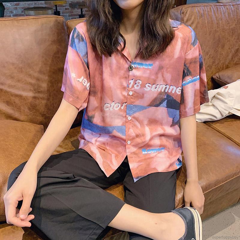 Áo voan nữ tay ngắn in họa tiết hoạt hình dễ thương | BigBuy360 - bigbuy360.vn