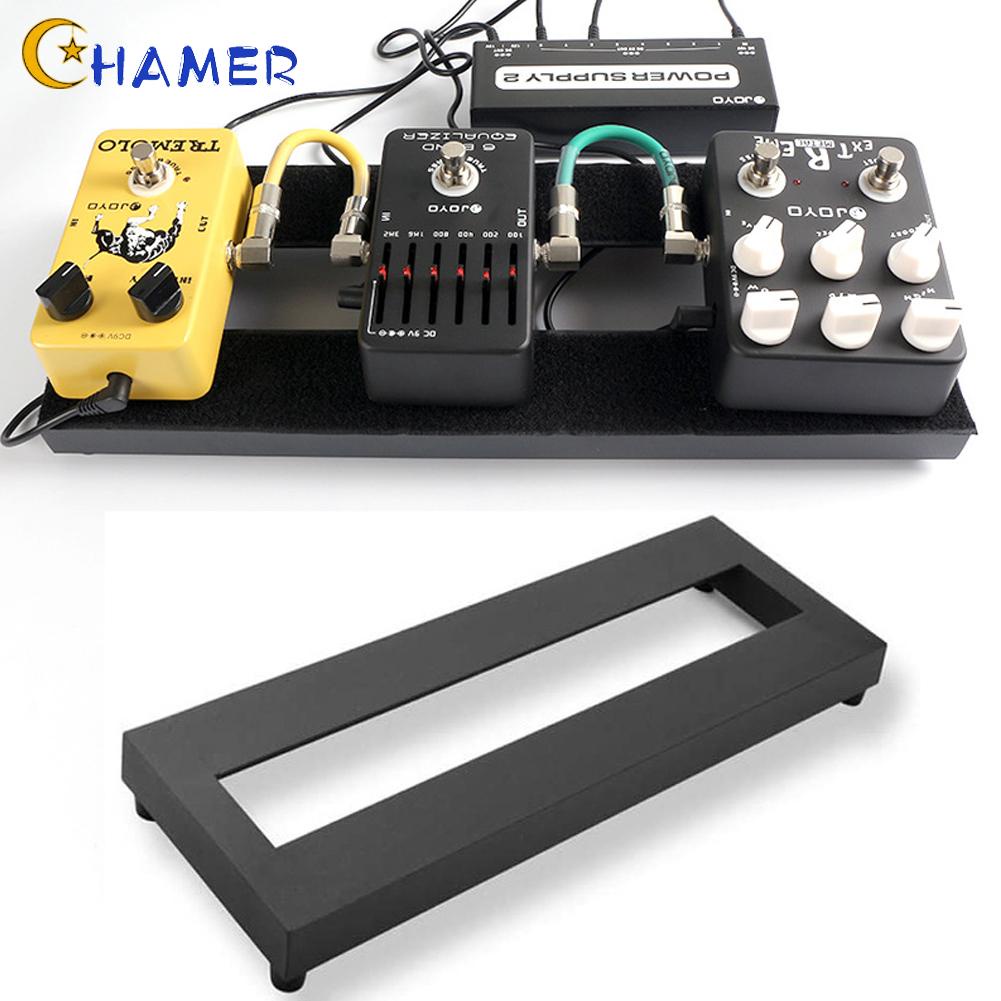 CHAMER- ~Effect Pedal Board Aluminum Alloy Cable Management Electric Guitar Effect Board