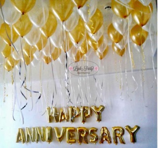 Bóng chữ HAPPY ANNIVERSARY