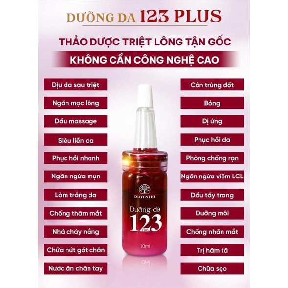 DƯỠNG 123 10ml PHỤC HỒI VÀ TÁI TẠO DA của BÁCH Y SÂM