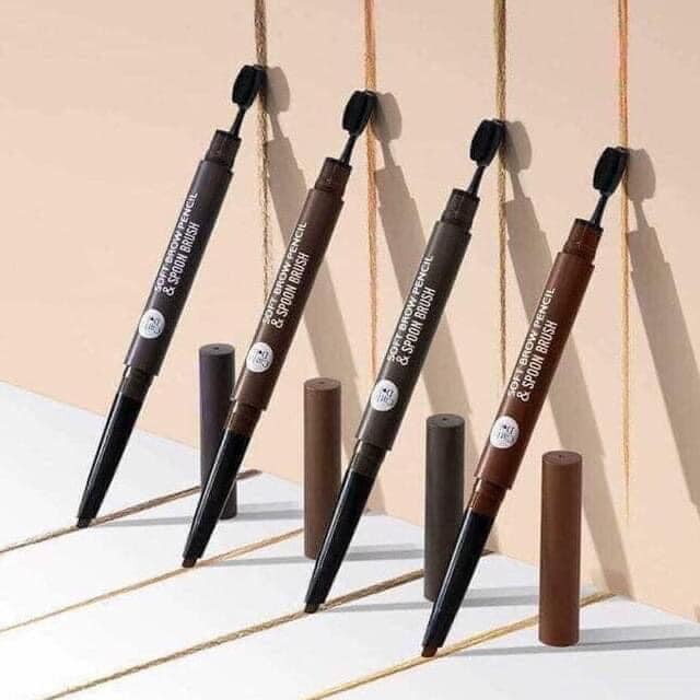 BÚT KẺ CHÂN MÀY VÀ MÍ CATHY DOOL SOFL BROW PENCIL &amp; SPOON BRUSH