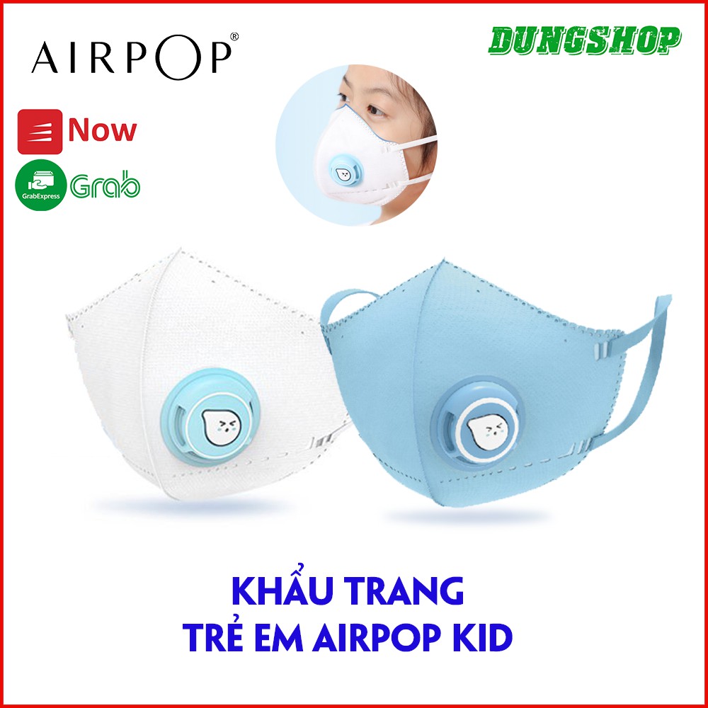 Khẩu trang cho trẻ em Airpop Kid - Chống bụi mịn PM2.5, Chống sương mù và ngăn tia UV