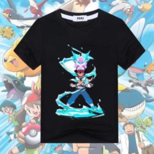 (SALE) Áo Thun Áo Phông pokemon saitoshi cực chất dành cho b trẻ