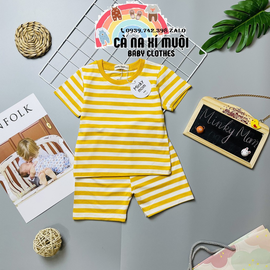 Bộ Minky Mom FULLSIZE(80-150)8-24KGFREE SHIP  [XEM TRƯỚC KHI THANH TOÁN]Hàng Chuẩn Thun Lạnh Cho Bé Trai Bé Gái