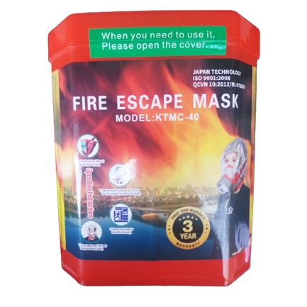 [PCCC] Mặt nạ phòng khói độc KTMC-40 - phòng ngạt & thoát hiểm khi có đám cháy