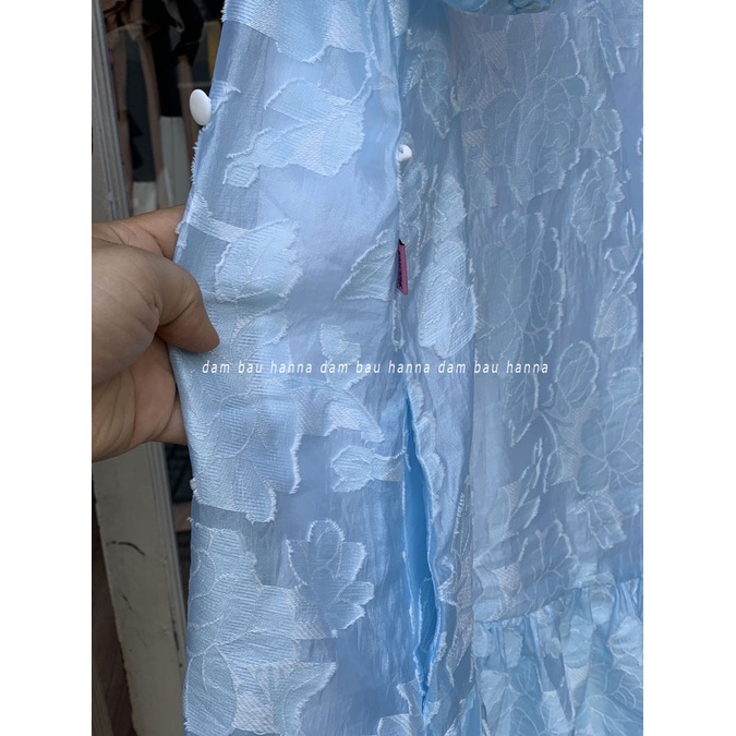 [HANNA] Đầm bầu dự tiệc dễ thương cho mẹ bầu trẻ có size 40-80kg váy bầu sang chảnh cao cấp thoáng mát 2 lớp mềm nhẹ
