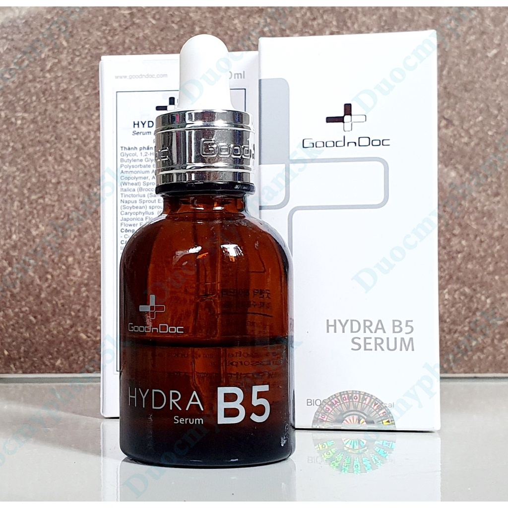 Serum B5 GoodnDoc Dưỡng Ẩm, Phục Hồi, Làm Dịu &amp; Trắng Sáng Da Hydra B5 (30ml)