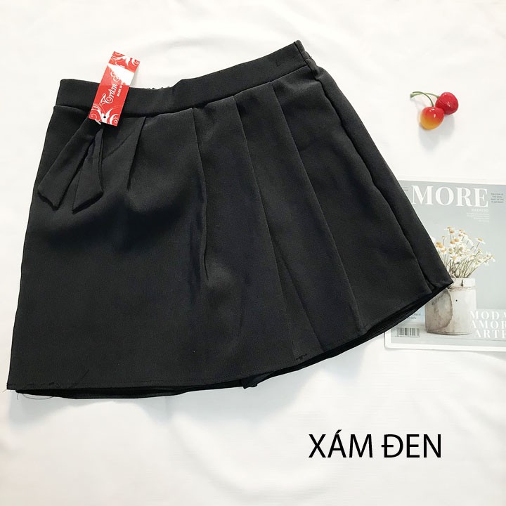 Quần sọt giả váy nữ từ 45-52kg chất vải kaki thun dày vừa - QU19 | BigBuy360 - bigbuy360.vn