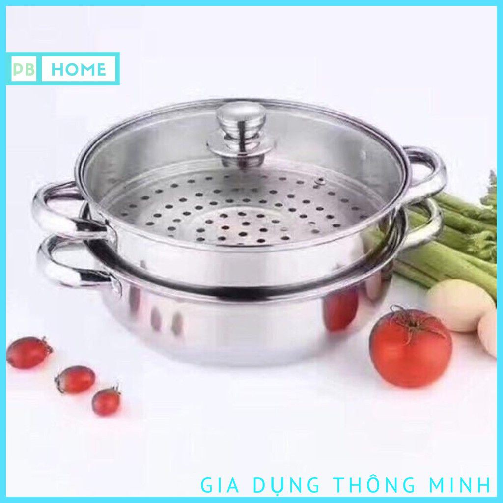 [Siêu HOT] Nồi Hấp 2 Tầng Cách Thuỷ Đa Năng