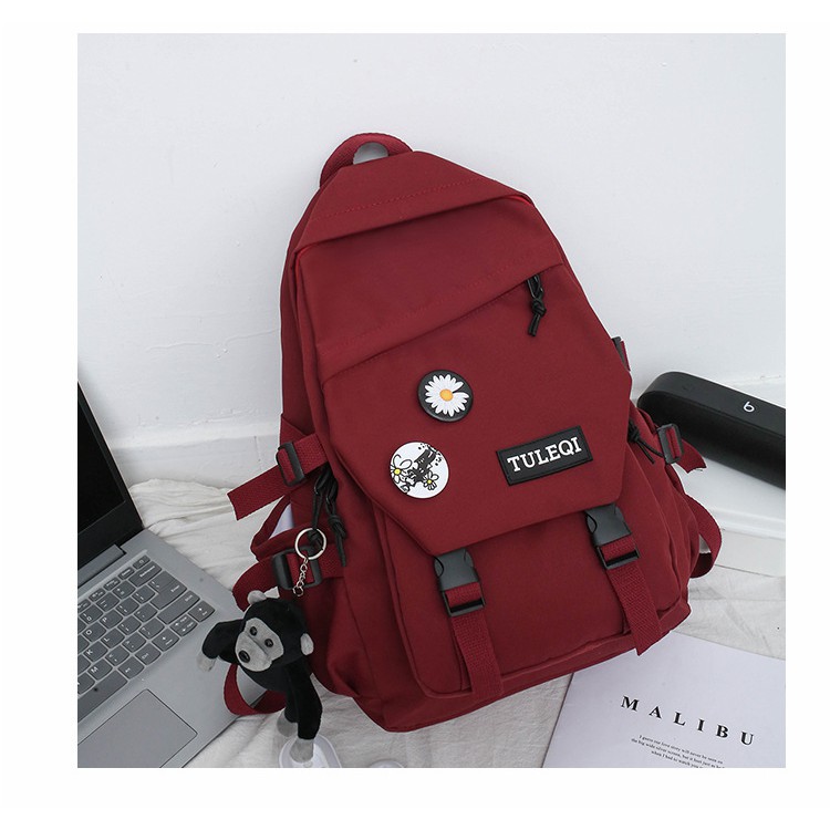 Balo ulzzang đi học chống thấm (kèm sticker) TULEQI27