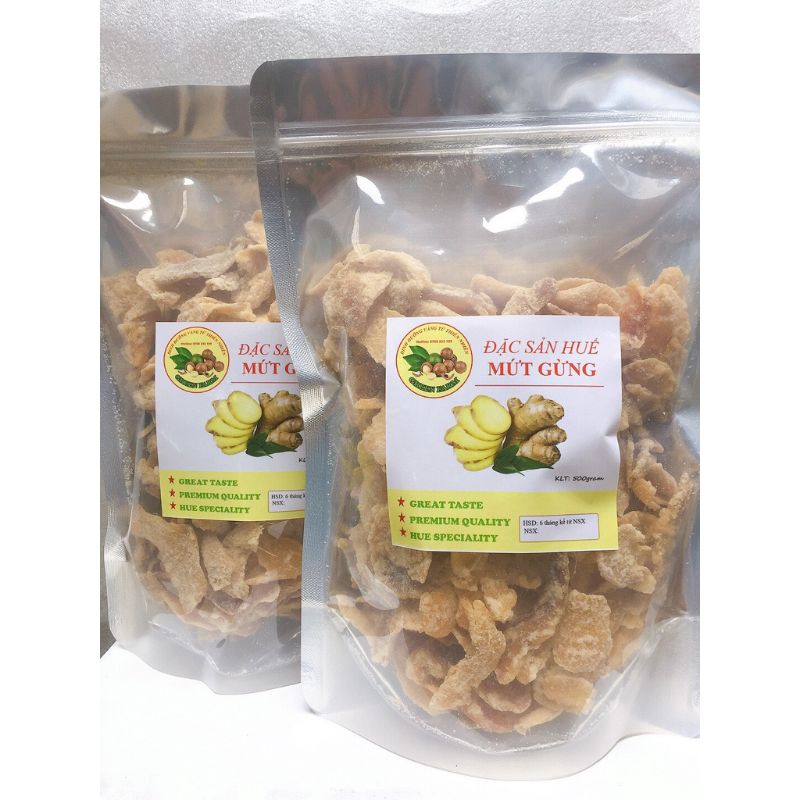 [ GIÁ SỈ] 250g Mứt Gừng Cay Nhẹ Cực Ngon,  Hàng Đóng Sang Trọng Tặng Quà Hoặc Ăn Tết