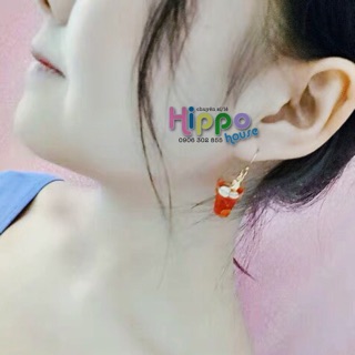 Bông tai trà sữa trân châu (hàng có sẵn)