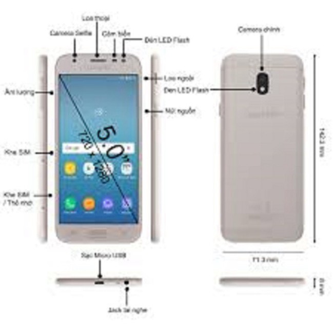 GIÁ SỐC điện thoại Samsung Galaxy J3 Pro 2017 2sim ram 3G/32GB mới CHÍNH HÃNG- bảo hành 12 tháng GIÁ SỐC