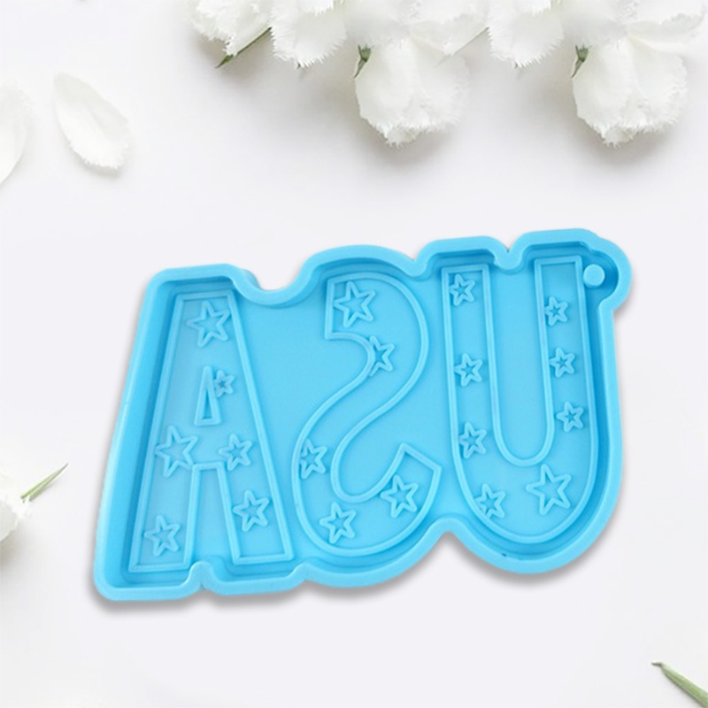 Khuôn Silicone Làm Mặt Vòng cổ Hình Chữ USA