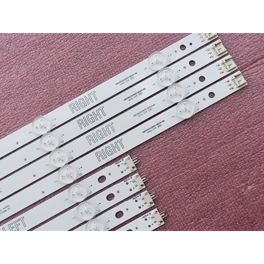 BỘ LED TIVI LG 49UH610 49UH617 49LJ550 49KU6320 49UJ632 49UH619 49UF640 49UF6400 MỚI 100%