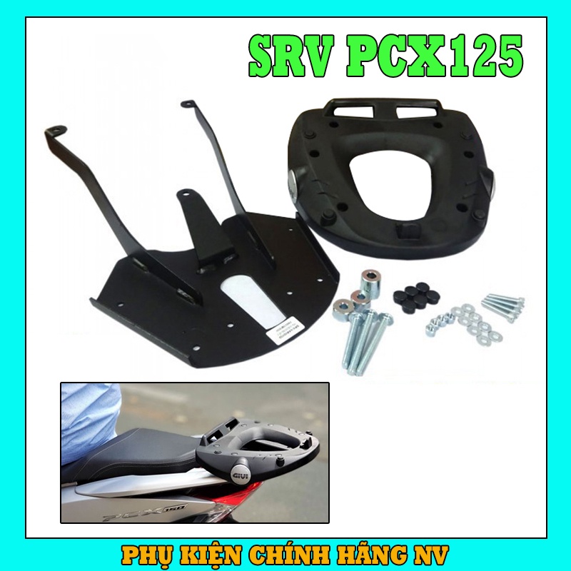 Baga sau Givi SRV PCX125 chịu lực cao gắn được thùng sau Givi chính hãng