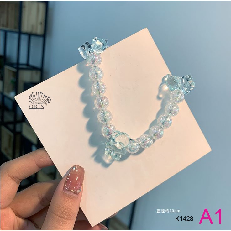 Dây buộc tóc kết hợp vòng đeo tay cao cấp Orin K1428