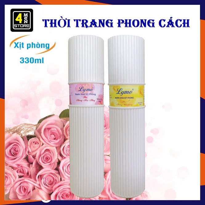 Xịt Thơm Phòng Ngủ Lymo 350ml Chai Sọc - Nước Hoa Xịt Phòng Thơm Lâu Cao Cấp Hương Nước Hoa Giúp Khử Mùi Làm Thơm Phòng