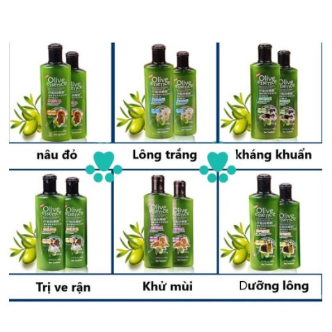 Sữa Tắm Chiết Xuất Olive Essence Cho chó mèo