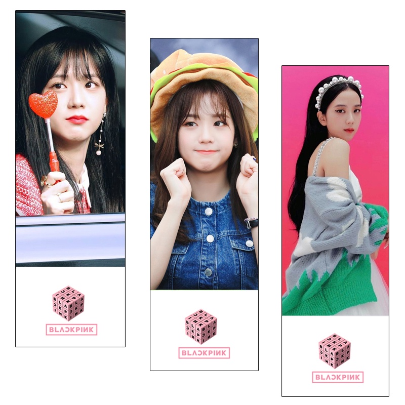 Set 3 Tấm Bookmark Black Pink Đánh Dấu Trang