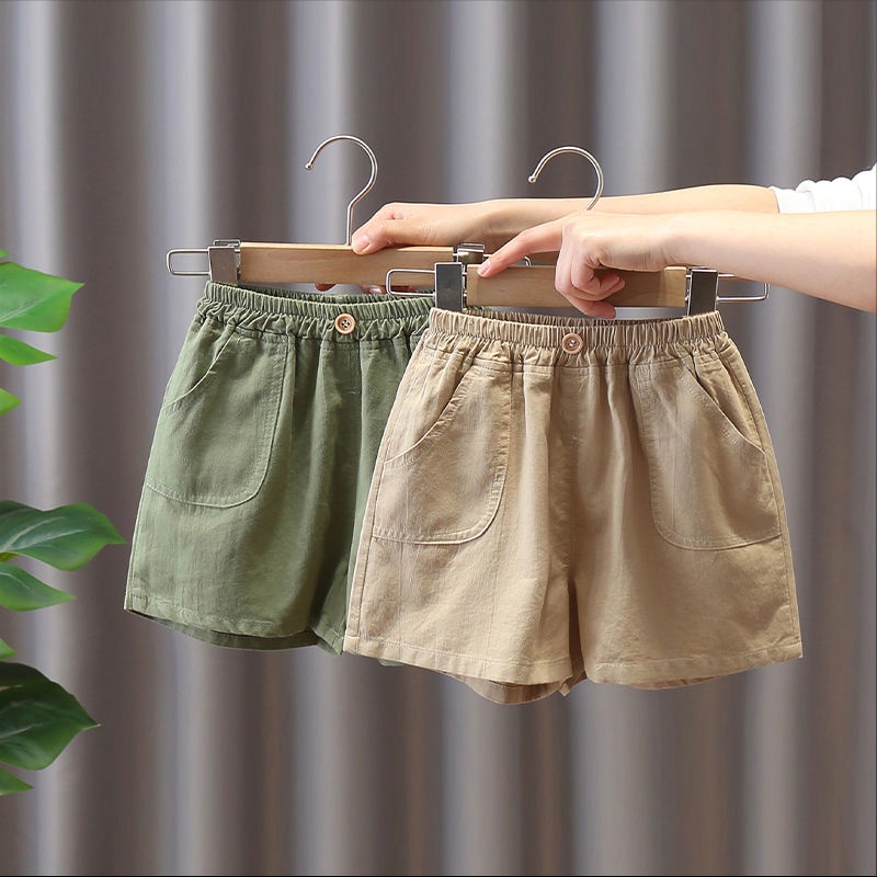Quần Short Cotton Trơn Mỏng Phong Cách Nhật Hàn Thời Trang Mùa Hè Mới 2022 Cho Bé Trai