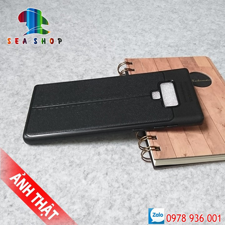Ốp lưng Samsung Galaxy Note 9 vân da loại A- Nhựa dẻo - Chống trơn trượt