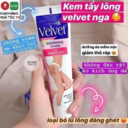 Kem tẩy lông Velvet chuẩn Nga [CHÍNH HÃNG] Diệt sạch vi ô lông xấu xí