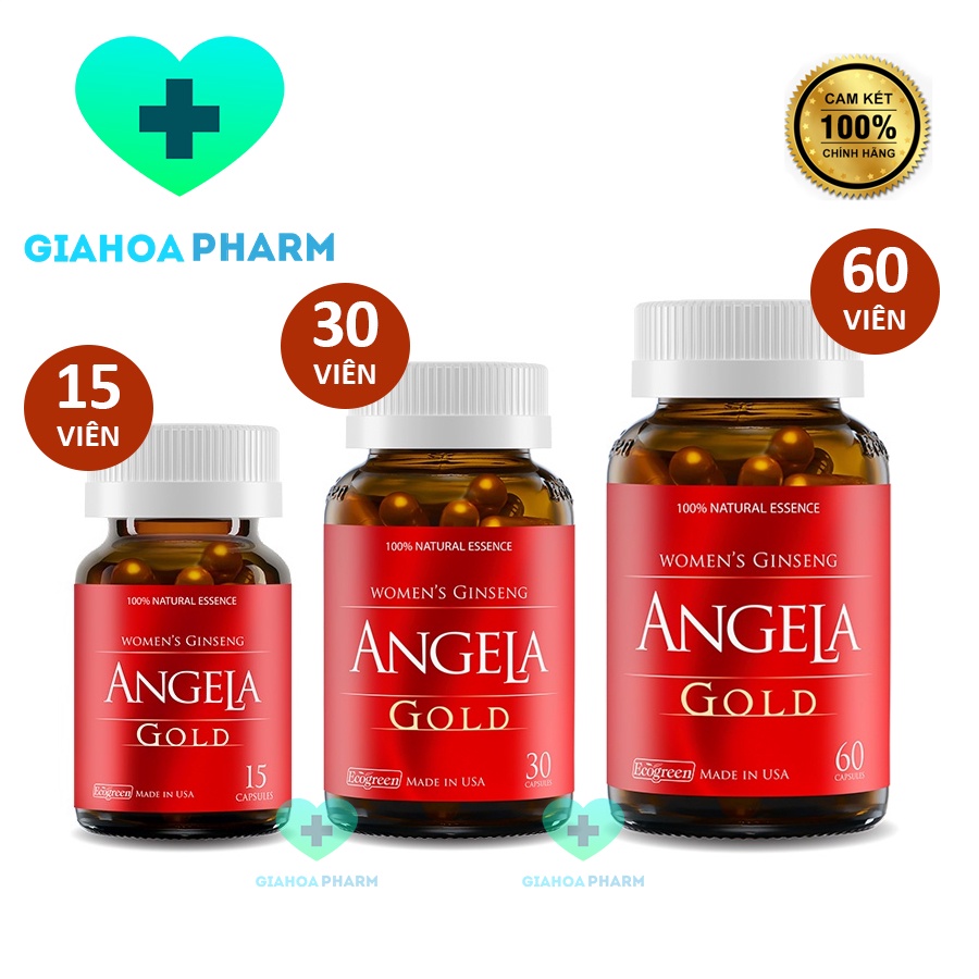 [CHÍNH HÃNG] Sâm Angela Gold (Đủ tem tích điểm) - Tăng cường sinh lý nữ, hỗ trợ (tiền) mãn kinh, đẹp da, ngừa lão hóa