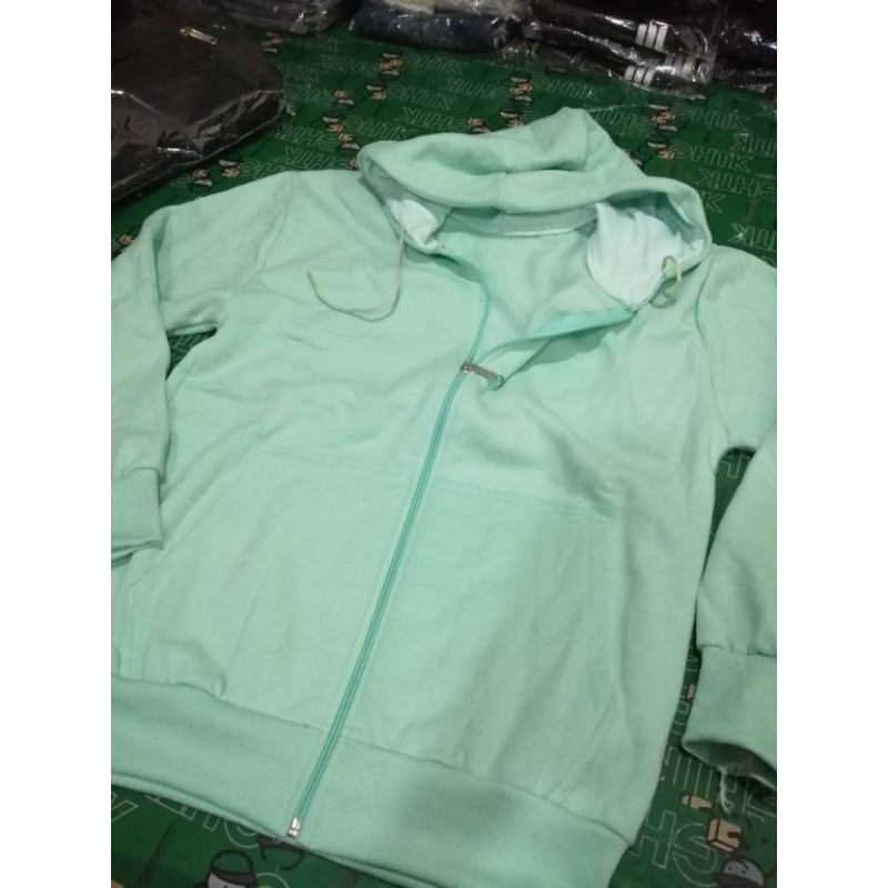 BIGSIZE ÁO HOODIE ZIPPER UNISEX GREEN NGỌC- HOODIE DÂY KÉO DÁNG RỘNG MÀU XANH NGỌC - NỈ BÔNG DÀY | BigBuy360 - bigbuy360.vn