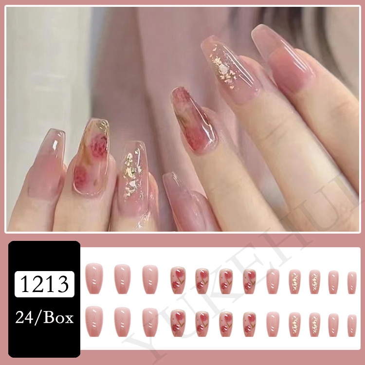 Set 24 Móng Tay Giả 1213 YUKEHUI Chất Lượng Cao