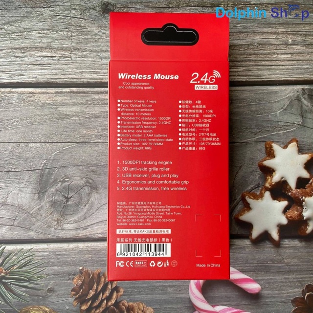 CHÍNH HÃNG  Chuột Không Dây KAKU KSC 378 Chính Hãng