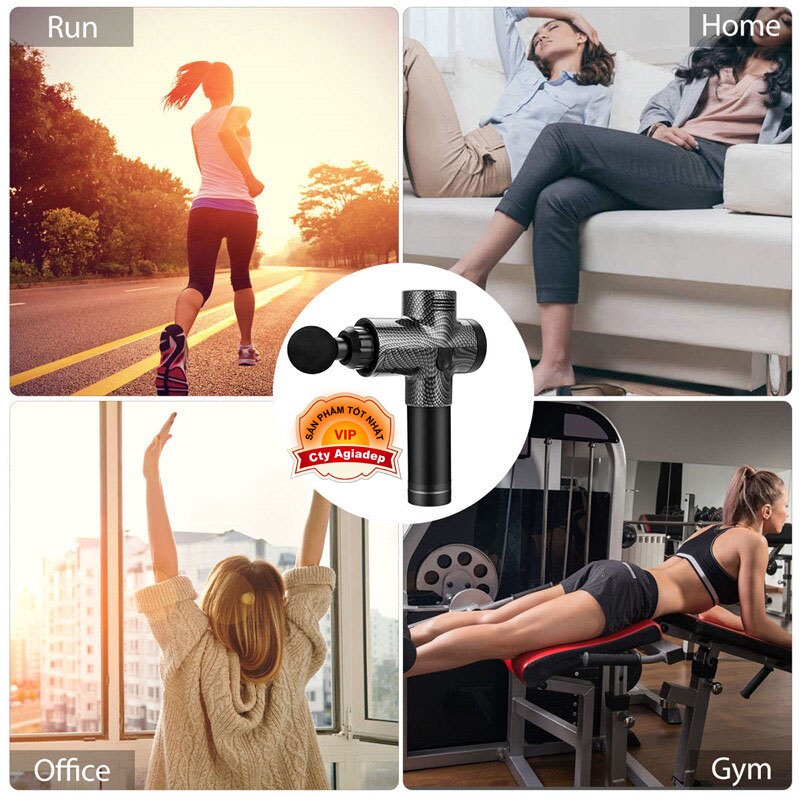 Massage GYM điện 30 cấp tốc độ massage toàn thân giảm béo cho cổ, lưng, chân, chân, vai, máy mát xa cơ,....