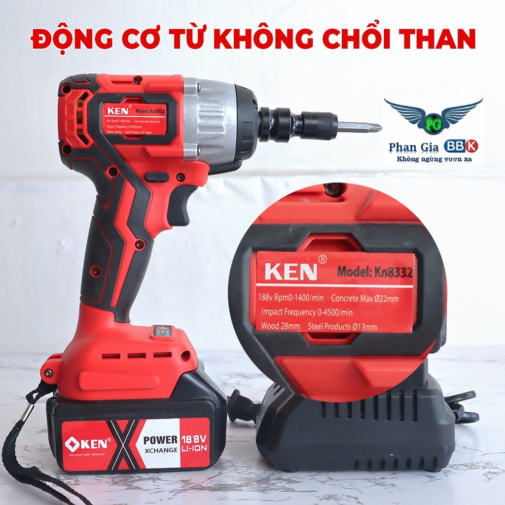 MÁY SIẾT BULONG KHÔNG CHỔI THAN 188V