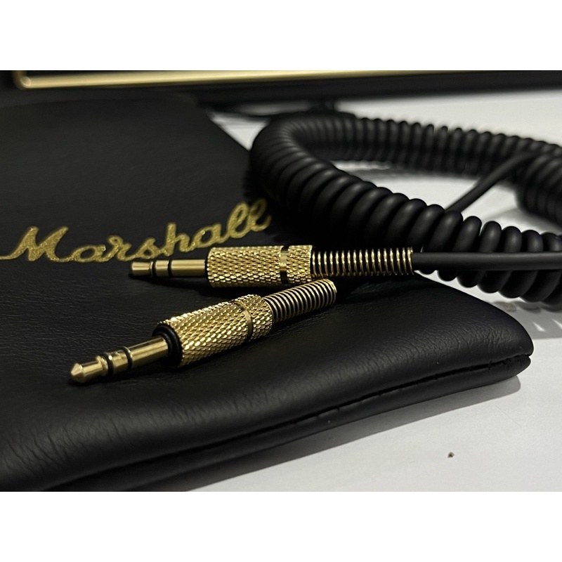 Dây jack cắm 3.5 AUX Marshall - Tặng túi da Marshall