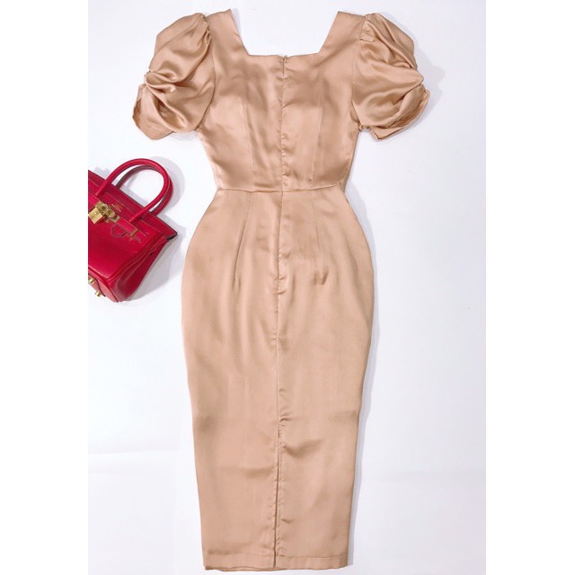 [ xả kho ] MiD Đầm lụa nữ body thiết kế V1211 Mie Design kèm ảnh thật