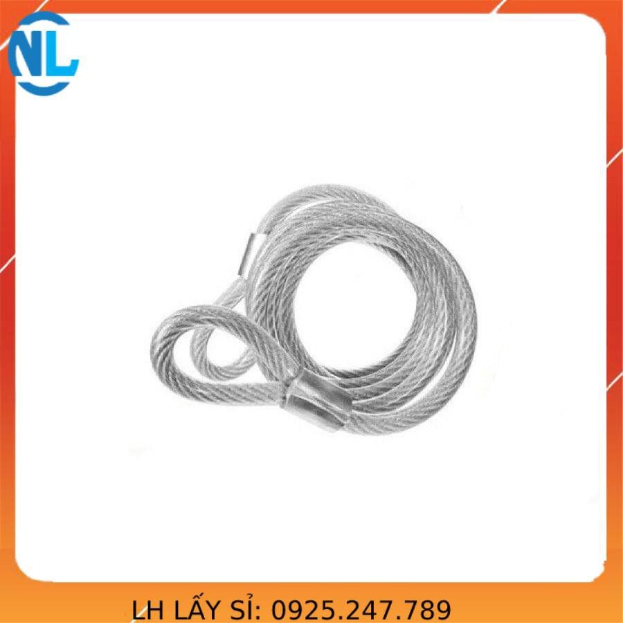 Cáp khoá xe cáp bọc 10mm  chống cắt từ 60cm - 10m - capthepgiasi Thái Bình Vina