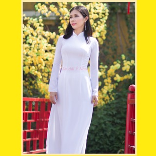 ÁO DÀI TRẮNG 4 TÀ lụa Tằm Ý 🌸 siêu sang 🌸 - ADT4T - Áo dài Ý Như