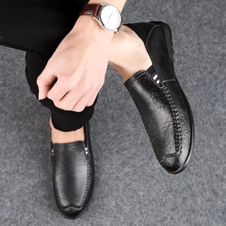 (Available Stock) Cow Leather Shoes For Men Size 37 ~ 47