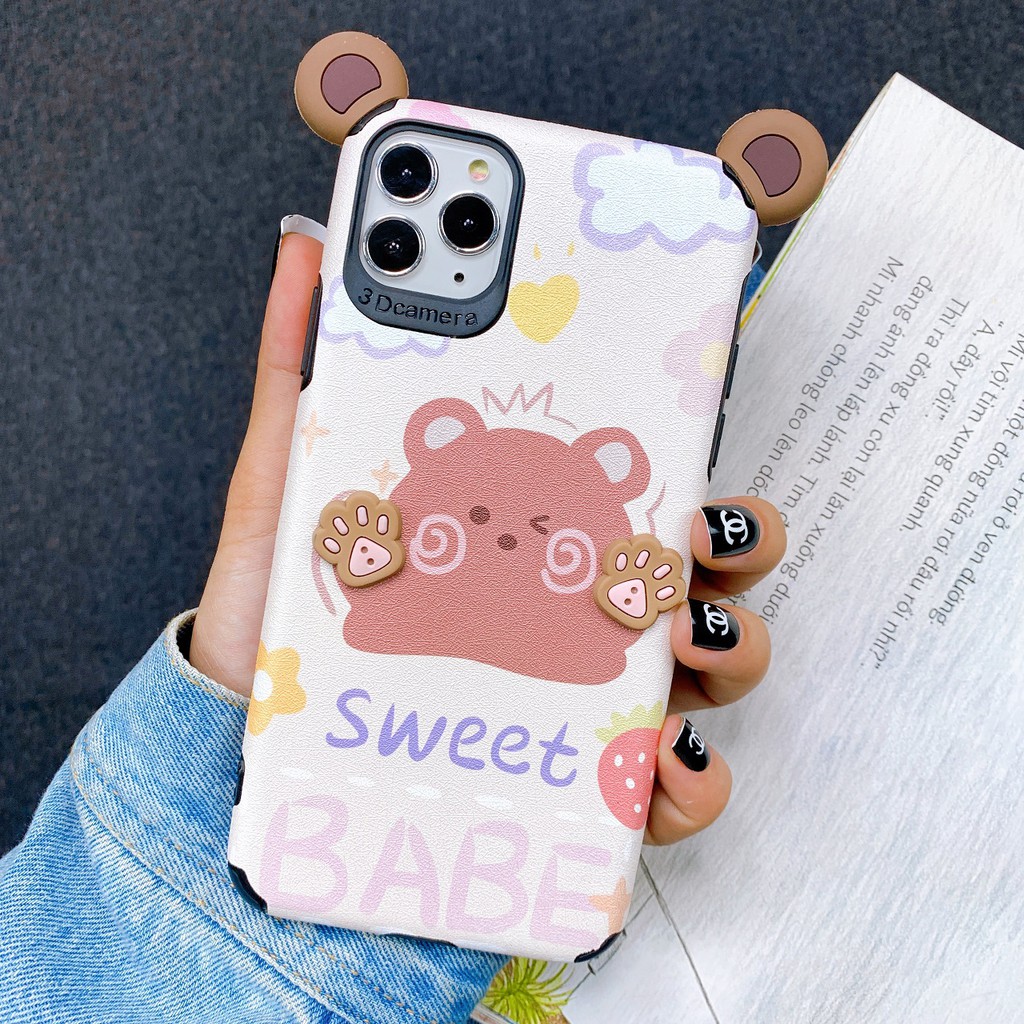 [ SAMSUNG ] Ốp Lưng Da IMD Hình Nổi Sweet BaBe I - R080