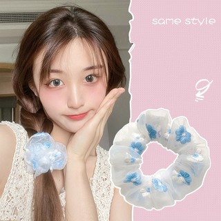 Dây buộc tóc vải ren phối hoa cúc dễ thương cho bé gái