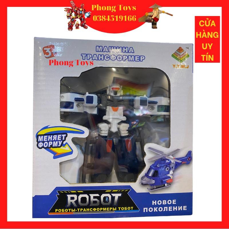 ĐỒ CHƠI MÔ HÌNH ROBOT MINI R BIẾN HÌNH XE Ô TÔ CẢNH SÁT VÀ MÁY BAY