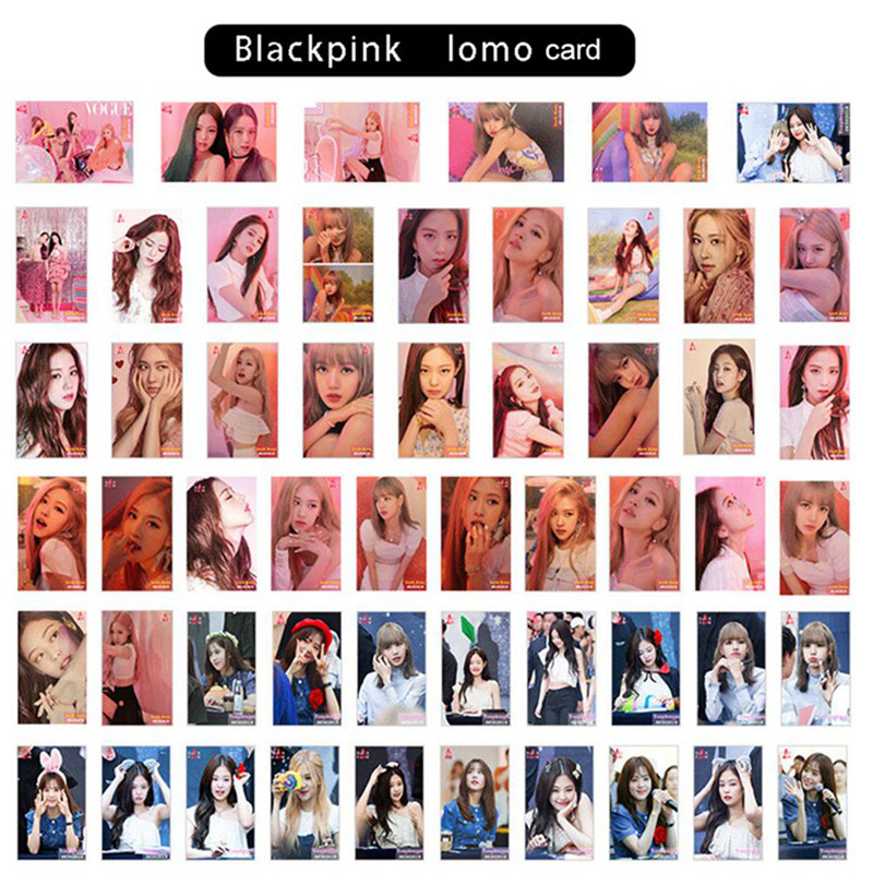 Bộ 54 tấm ảnh thẻ LOMO in hình nhóm nhạc Blackpink