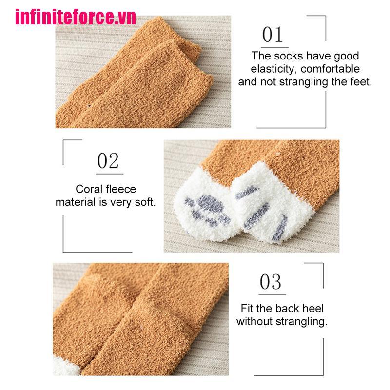 Vớ cotton họa tiết chân mèo dễ thương