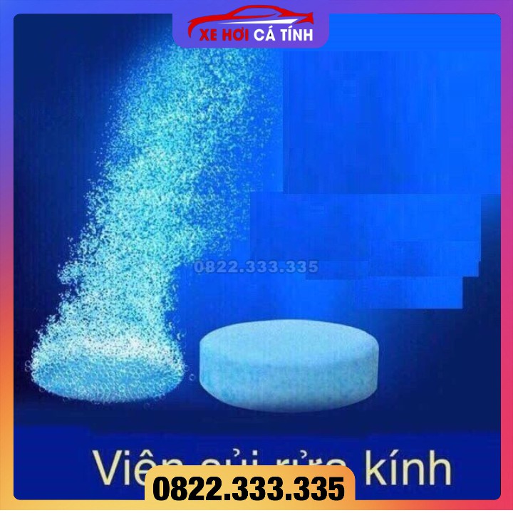 [Free ship 50k] combo 8 Viên Sủi Rửa Kính ô tô