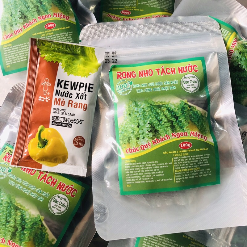 [MỚI] - 100G RONG NHO TÁCH NƯỚC/ RONG NHO NGON/ RONG NHO BIỂN/ CHẤT LƯỢNG VÀ TỐT SỨC KHỎE